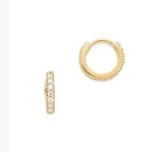 Cloverpost Stone Hug Hoop Earrings